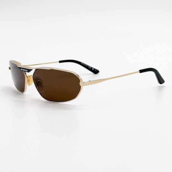 NEW BALENCIAGA BB0245S 003 GOLD BROWN UNISEX SUNGLASSES BB 0245S 003 - Picture 8 of 12